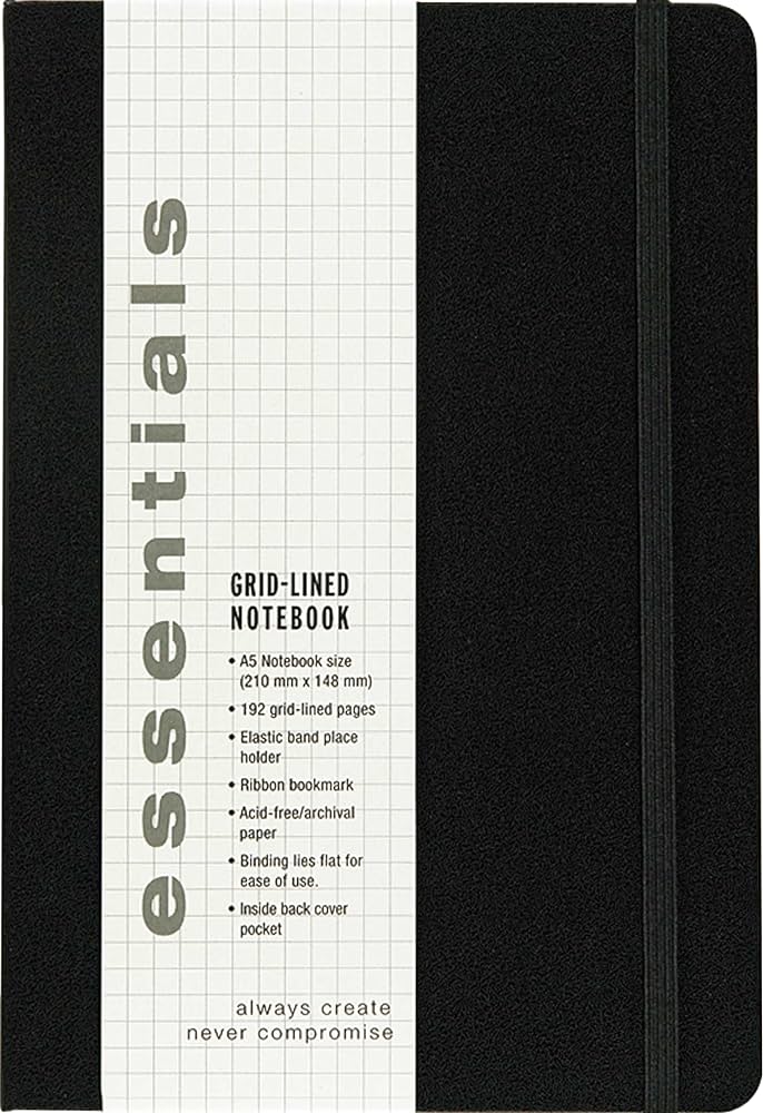 Essentials Grid Lined Notebook