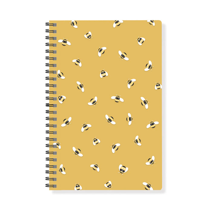 Bees Slim Paperback Spiral Journal