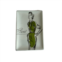 Load image into Gallery viewer, Paris Green Dress Tray Trinket Dish