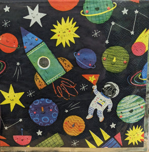 "Stellar Space Party" Tableware Set - Party of 16