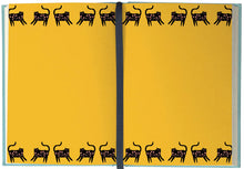 Load image into Gallery viewer, Roger la Borde Cinnamon Blue Cats Luxe Illustrated Journal