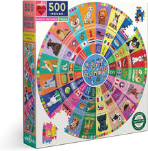 Load image into Gallery viewer, "Dogs of the World" 500 Piece Round Puzzle