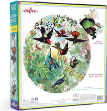 Load image into Gallery viewer, "Hummingbirds" 500 Piece Round Puzzle