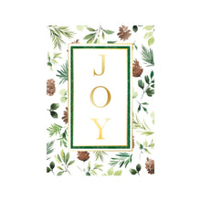Load image into Gallery viewer, SET OF 3 Multipack Green Botanicals Christmas Cards & Envelopes