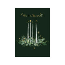 Load image into Gallery viewer, SET OF 3 Multipack Green Botanicals Christmas Cards &amp; Envelopes