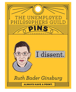 Ruth Bader Ginsberg "I dissent" Pin Set