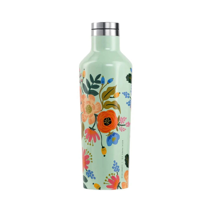 Mint Lively Floral 16 oz Canteen