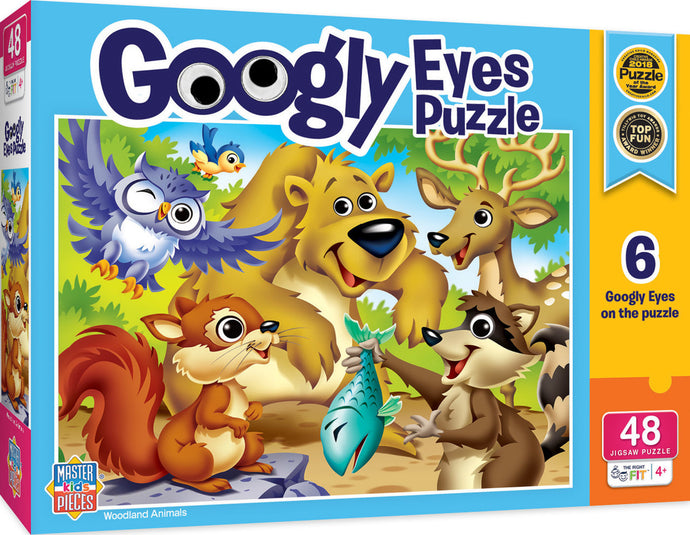 Googly Eyes Woodland Animals 48 Piece Kids Puzzle