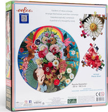 Load image into Gallery viewer, "Theatre of Flowers" 500 Piece Round Puzzle