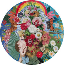 Load image into Gallery viewer, "Theatre of Flowers" 500 Piece Round Puzzle