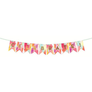 Reversible Painted "Celebrate" / "You Rock" Banner