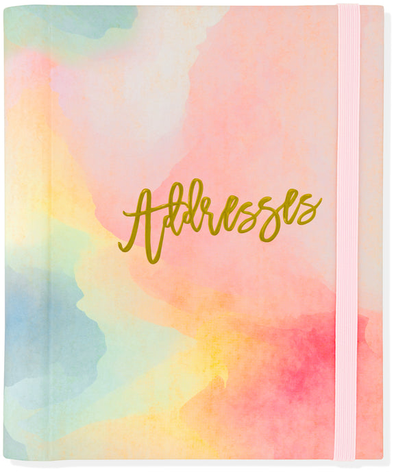 Watercolor Sunset Large Address Book