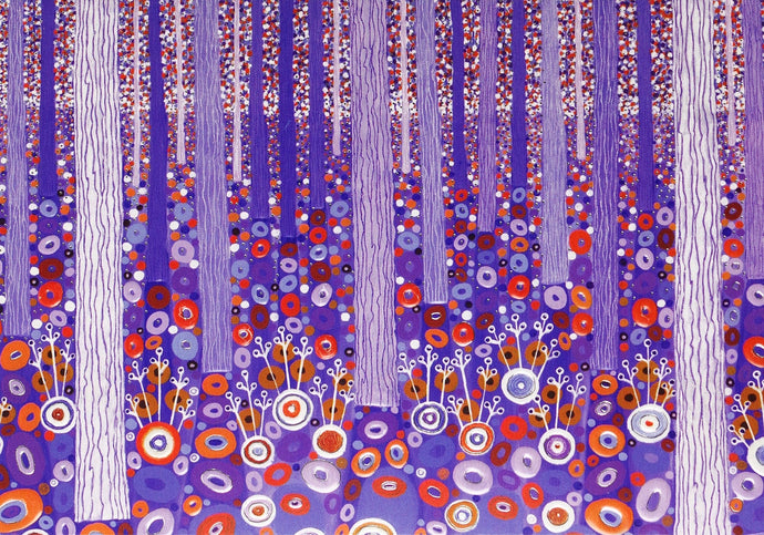 Purple Forest Note Cards