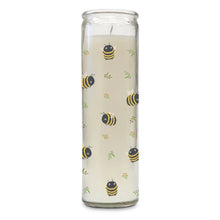 Load image into Gallery viewer, Citronella and Lavender Honey Cathedral Candle Buzzy Bees