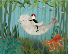 Load image into Gallery viewer, Roger la Borde Whale Song Chic Notecard Box
