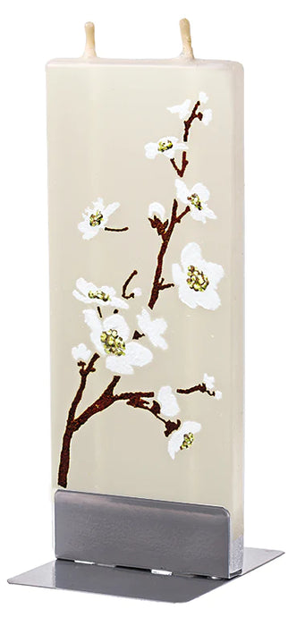 Cherry Flower White Candle