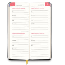 Load image into Gallery viewer, Black Password Jotter Journal
