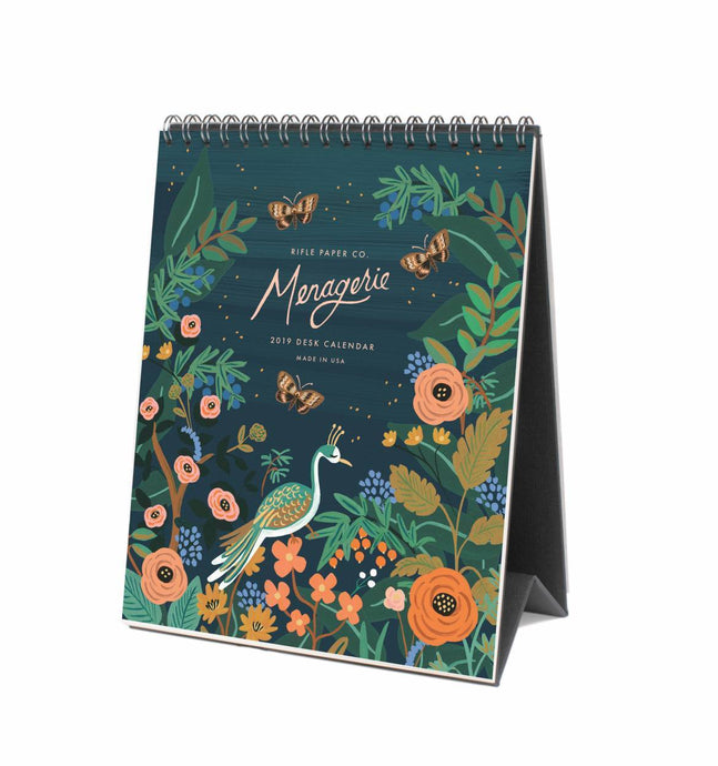 Midnight Menagerie 2019 Desk Calendar