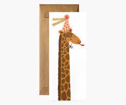 Giraffe in Party Hat Birthday Card