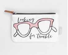 Load image into Gallery viewer, "Looking For Trouble" Glasses Case