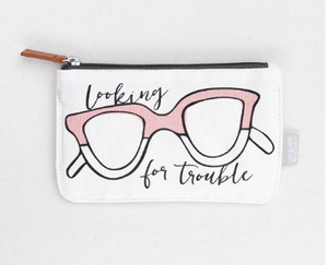 "Looking For Trouble" Glasses Case