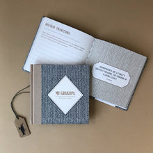 Load image into Gallery viewer, My Grandpa in His Own Words Memories Notebook