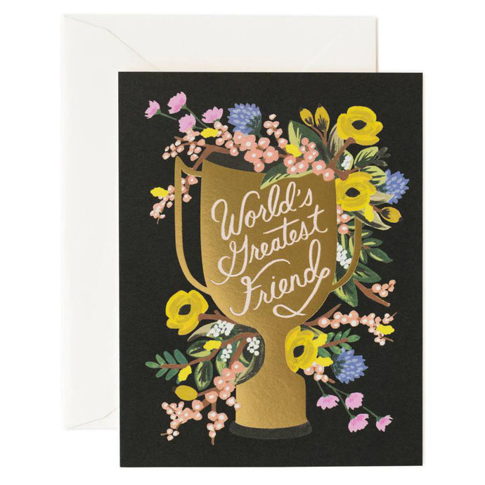 World's Greatest Friendship Floral Card