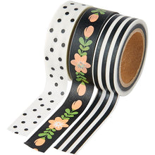 Load image into Gallery viewer, Black and White Washi Tapes