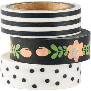 Black and White Washi Tapes