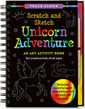 Load image into Gallery viewer, Trace - Along Scratch and Sketch Unicorn Adventure