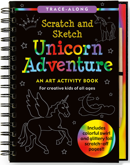 Trace - Along Scratch and Sketch Unicorn Adventure