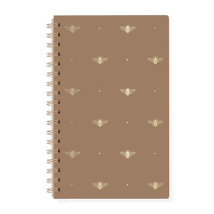 Classic Bees Spiral Journal