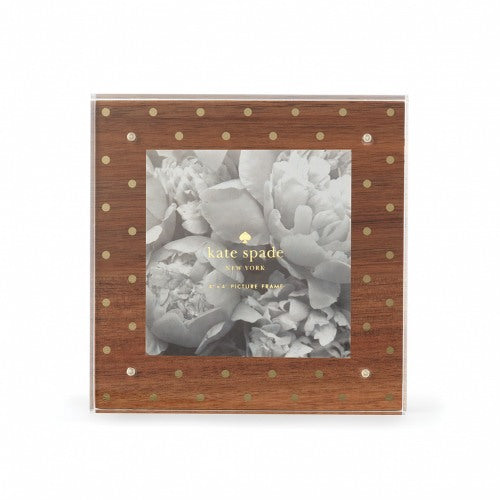 Kate Spade Strike Gold Acrylic & Wood Picture Frame