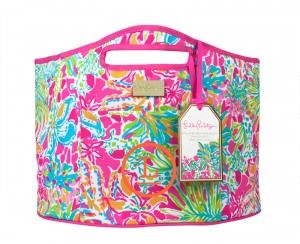 Lilly Pulitzer Insulated Beverage Basket With Bottle Opener