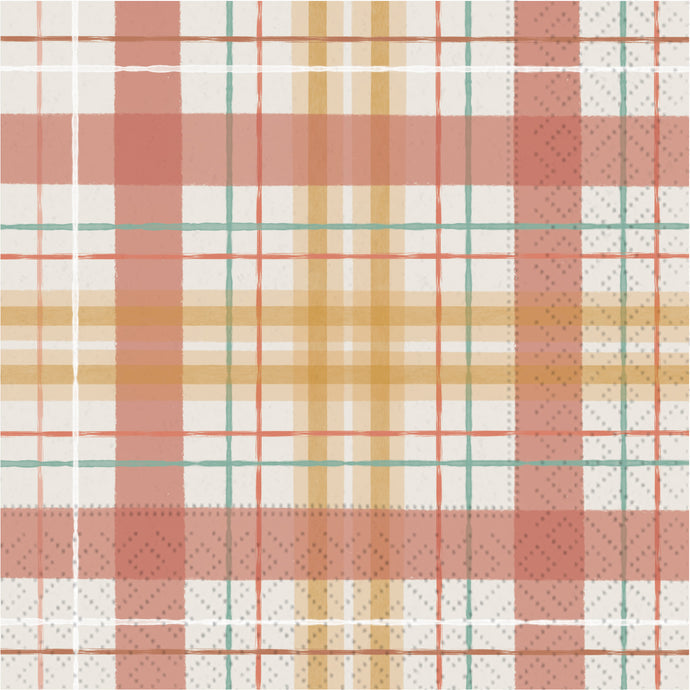 Boho Autumn Plaid Napkins (Small)