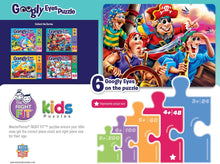 Load image into Gallery viewer, Googly Eyes Pirates 48 Piece Kids Puzzle