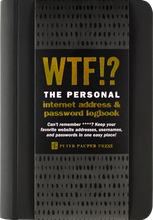 Load image into Gallery viewer, WTF? The Personal Internet Address &amp; Password Organizer