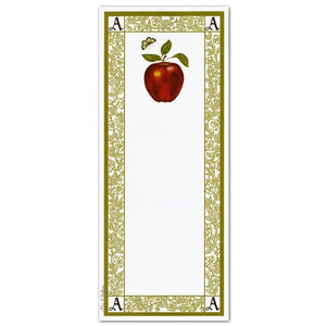 Alice's Cottage Red Apple Magnetic Notepad