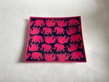 Load image into Gallery viewer, Lilly Pulitzer - Pink Elephants Glass Catchall Tray