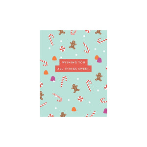 SET OF 3 All Things Sweet Holiday Cards & Envelopes