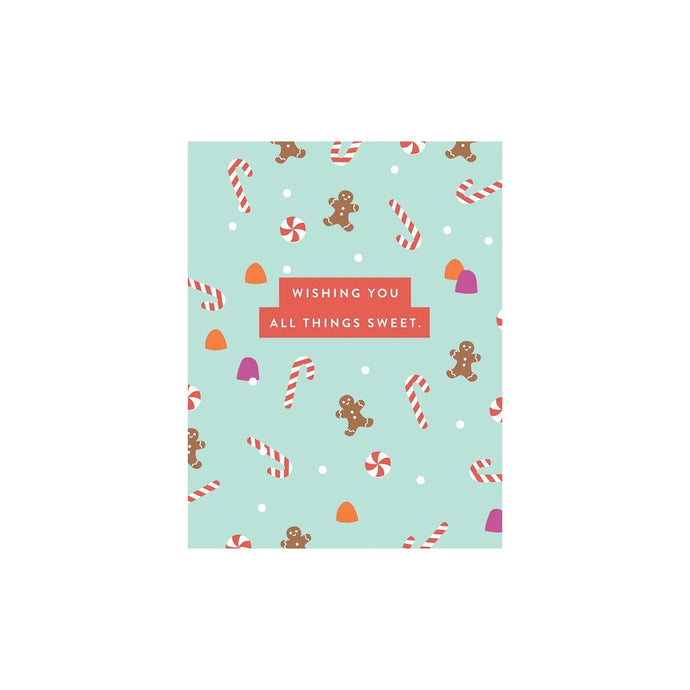 SET OF 3 All Things Sweet Holiday Cards & Envelopes
