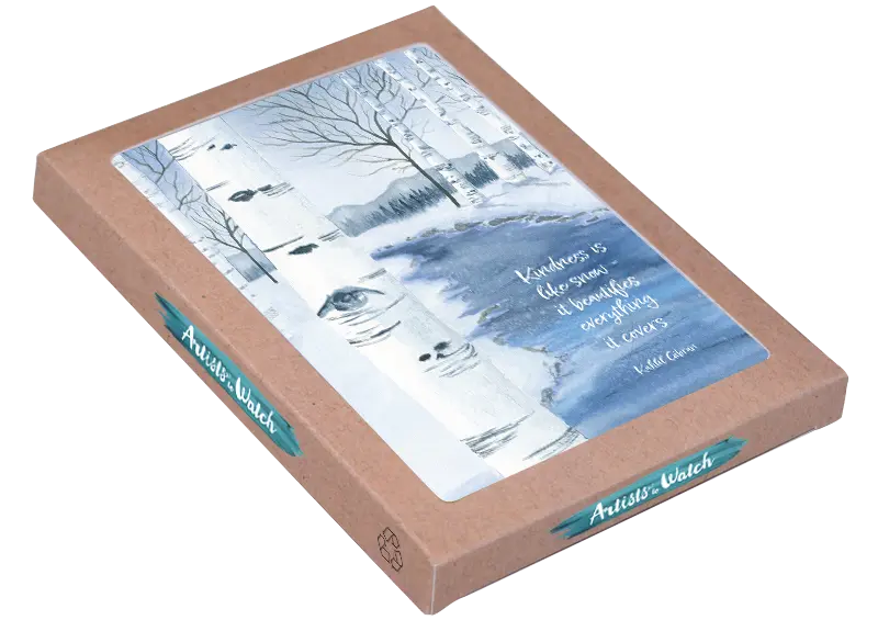 Artists To Watch Birch River Holiday Boxed Cards Set of 12