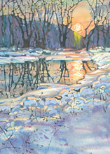 Load image into Gallery viewer, Artists To Watch Solstice Sunrise Holiday Boxed Cards Set of 12