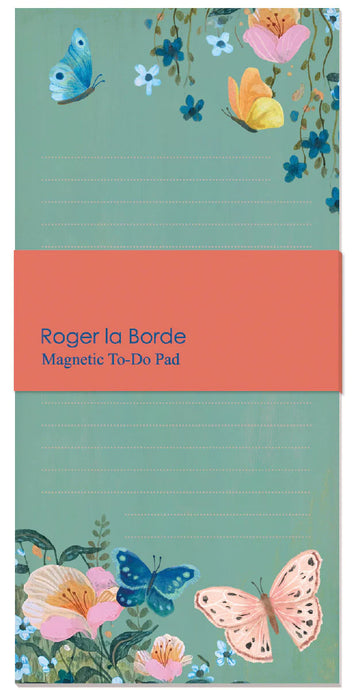 Roger la Borde Dreamland Butterflies Magnet To-Do Pad