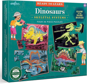 "Ready to Learn: Dinosaurs" Four 36 Piece Puzzles
