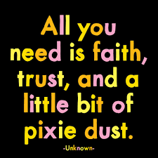 "All you need is faith, trust, and...." Magnet