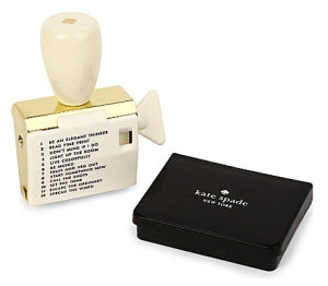 Kate Spade Escape the Ordinary Rotating Stamp & Ink Set