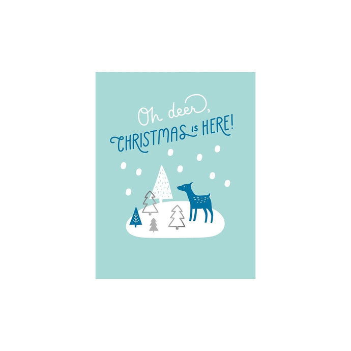 SET OF 3 Deer Christmas Cards & Envelopes