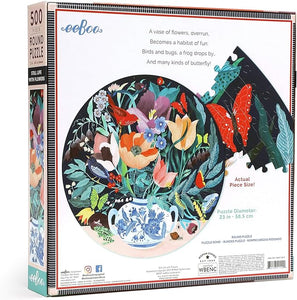 "Still Life With Flowers" 500 Piece Round Puzzle