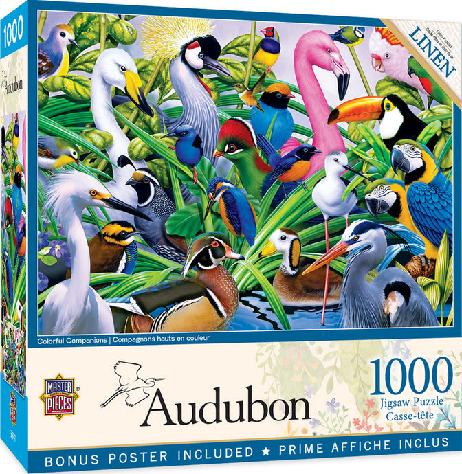 Audubon Colorful Companions 1000 Piece Puzzle